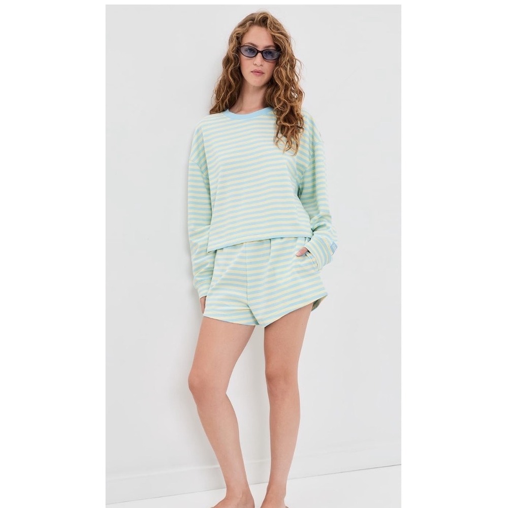 Daily Drills Cotton Stripe Shorts Lemonade & Malibu Size XS/S NIB